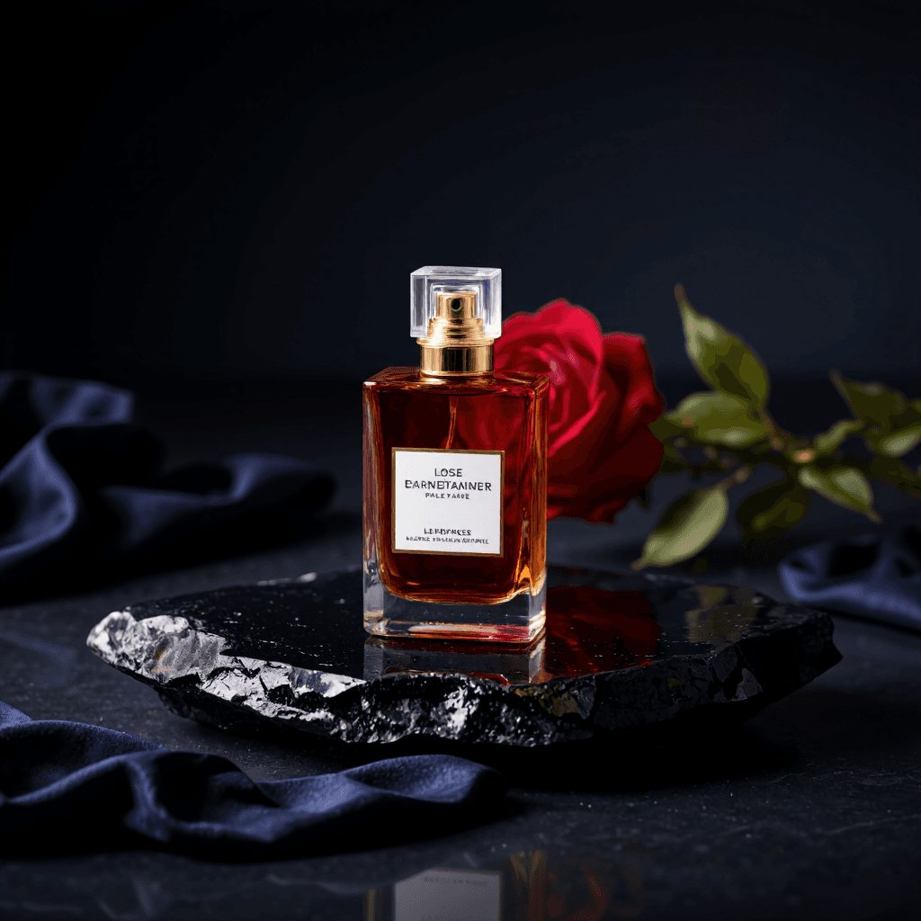product photography of perfume