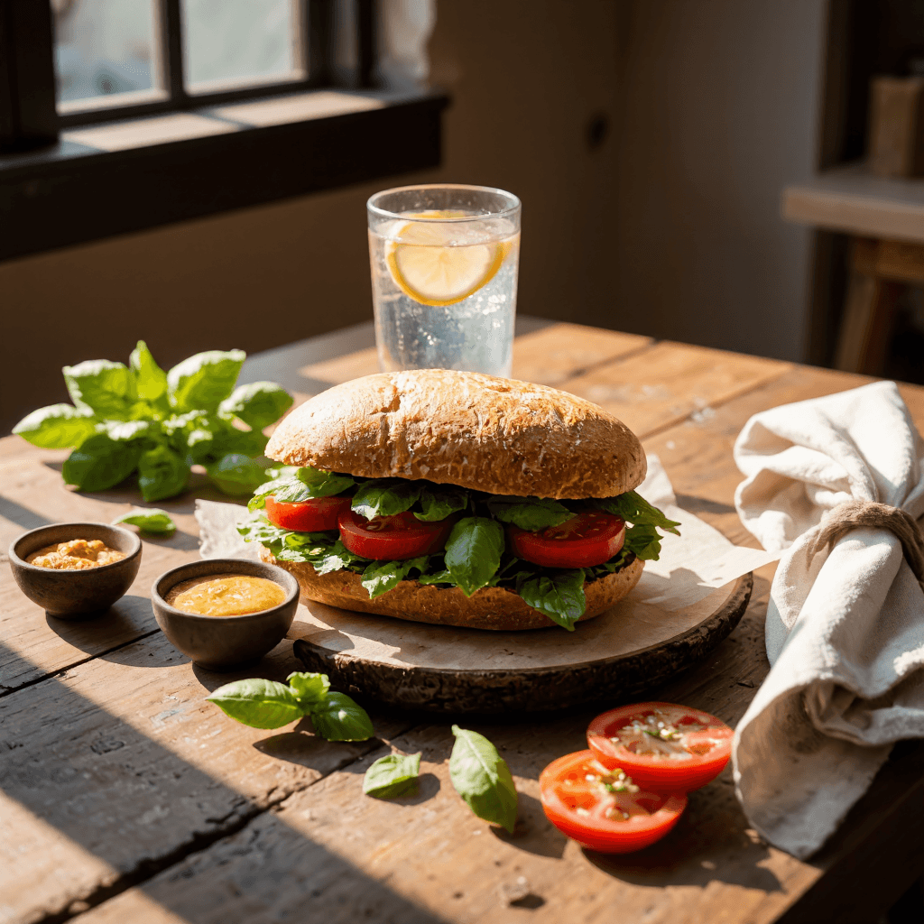 product photography of Gourmet Sandwich