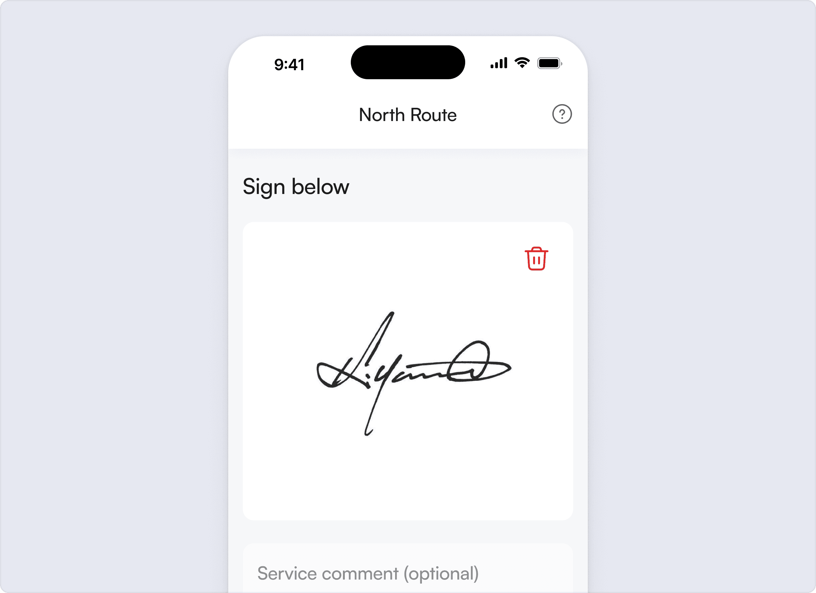 Delivery destination