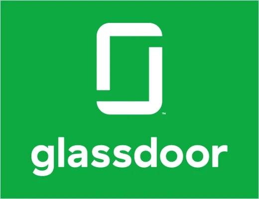 logo de blanc et vert de l'entreprise Glassdoor