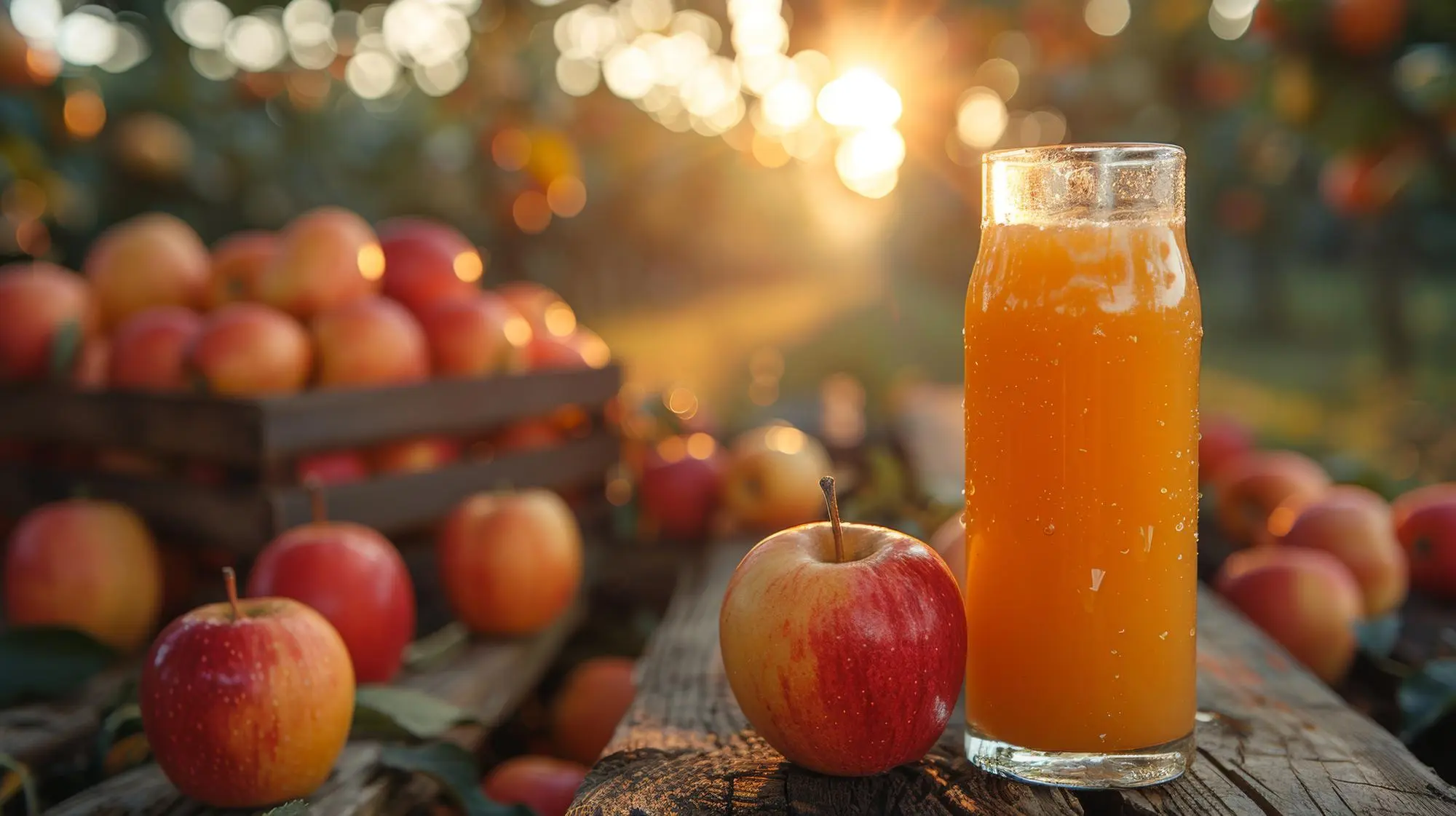 Frisch gepresster Apfelsaft