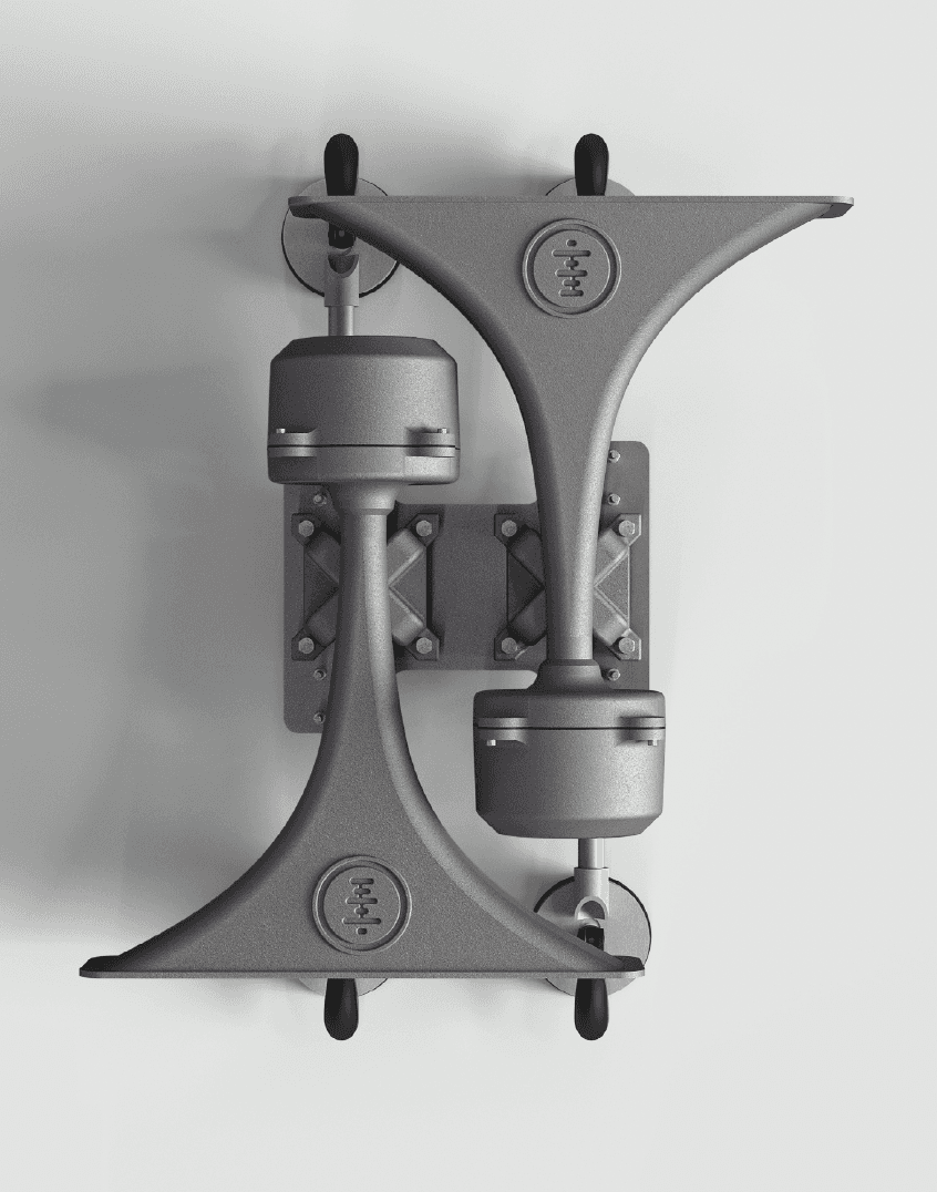 Close-up of a tree stump showing growth rings and a textured brown wood surface.