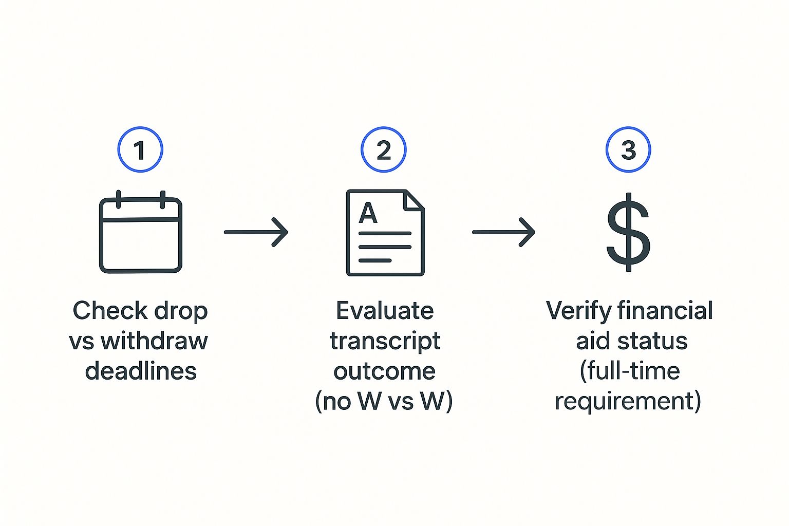 Infographic about how to drop a class on canvas