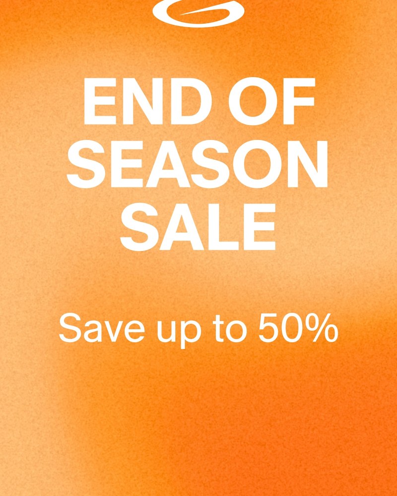Publicité de soldes de fin de saison, jusqu'à -50 %