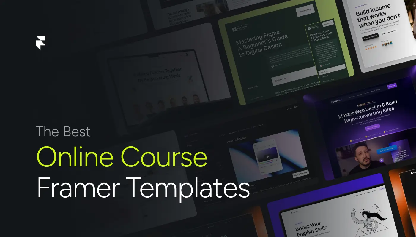 Best Online Course Framer Templates