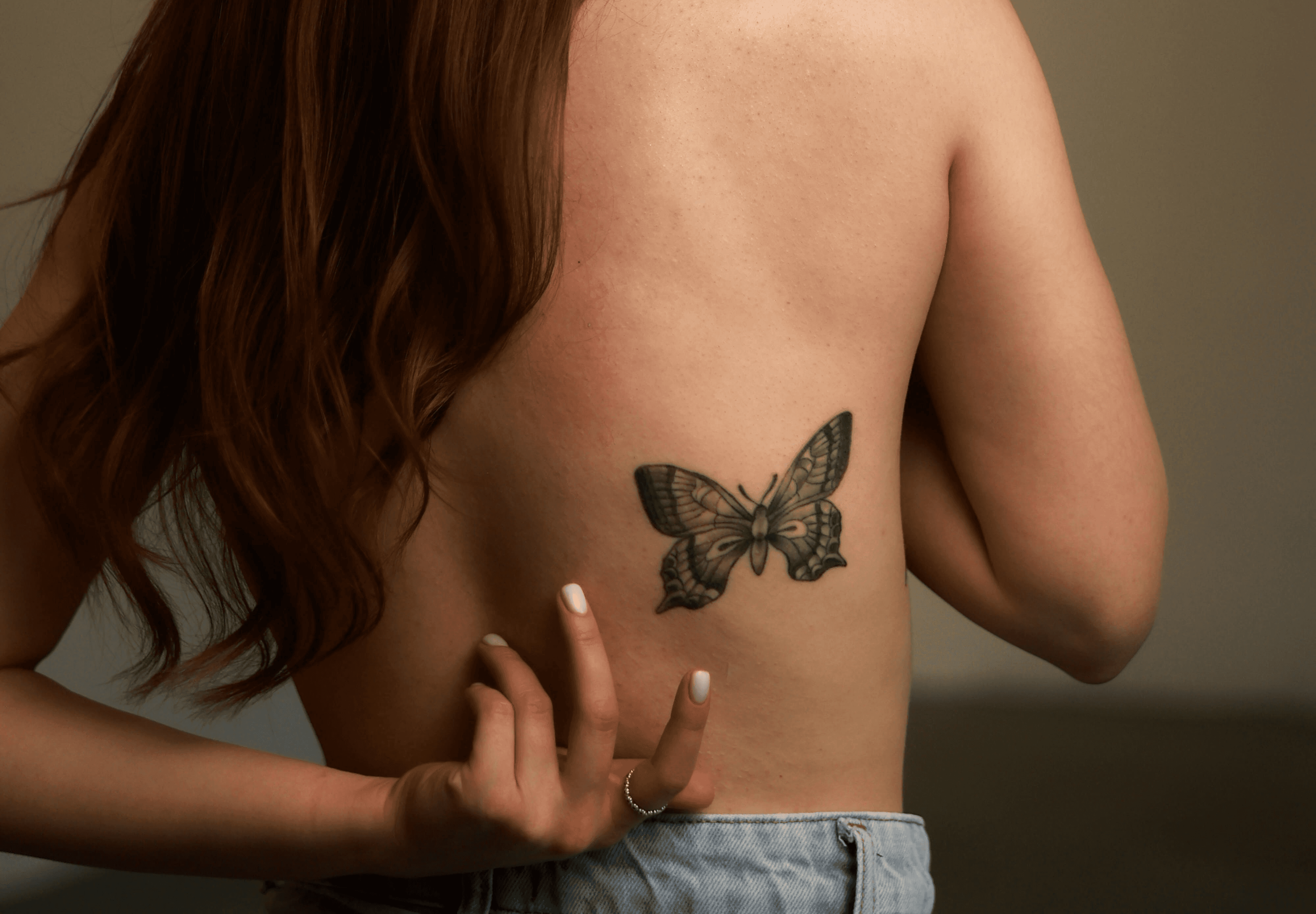 black butterfly tattoo