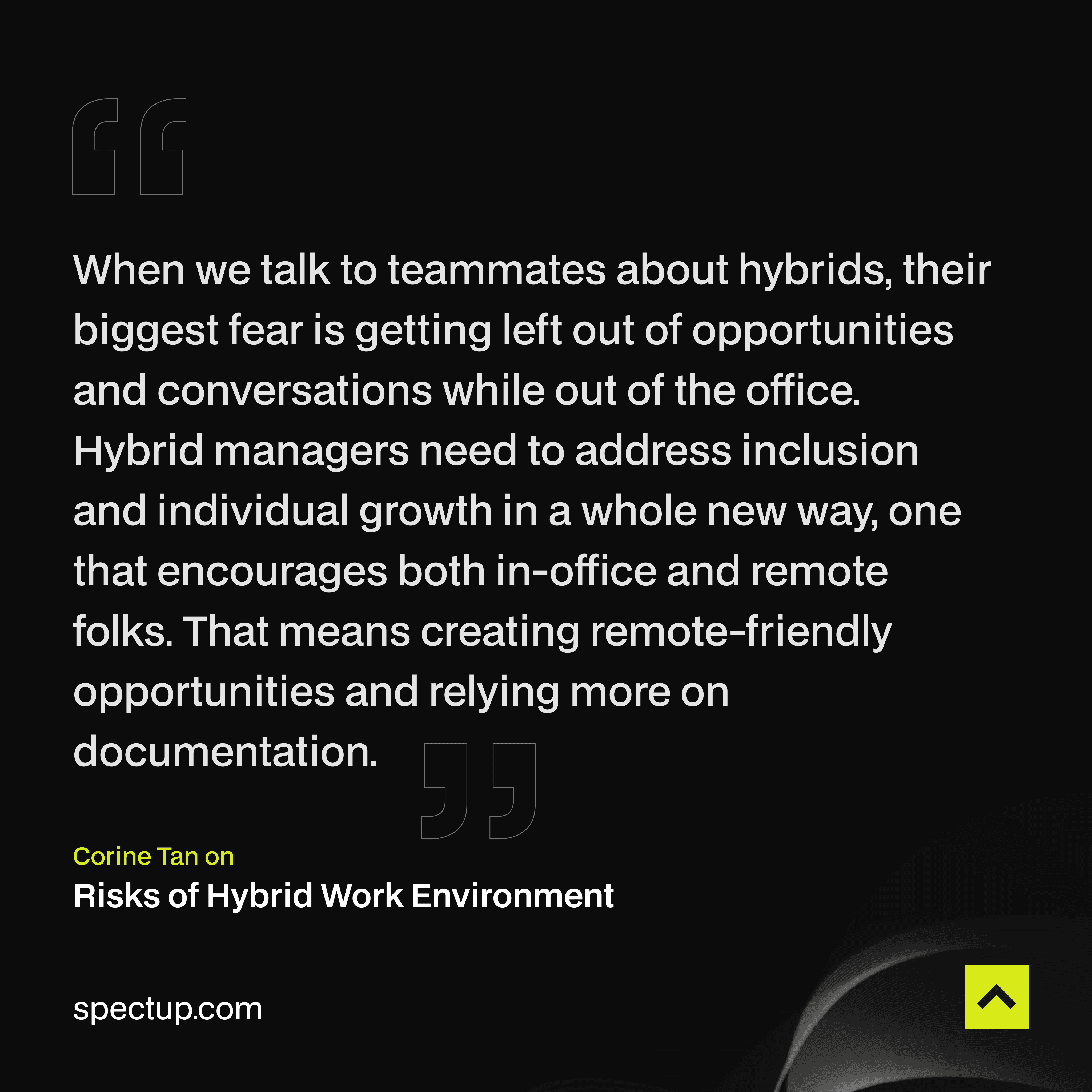 Corine Tan on Risks of Hybrid Work Environment