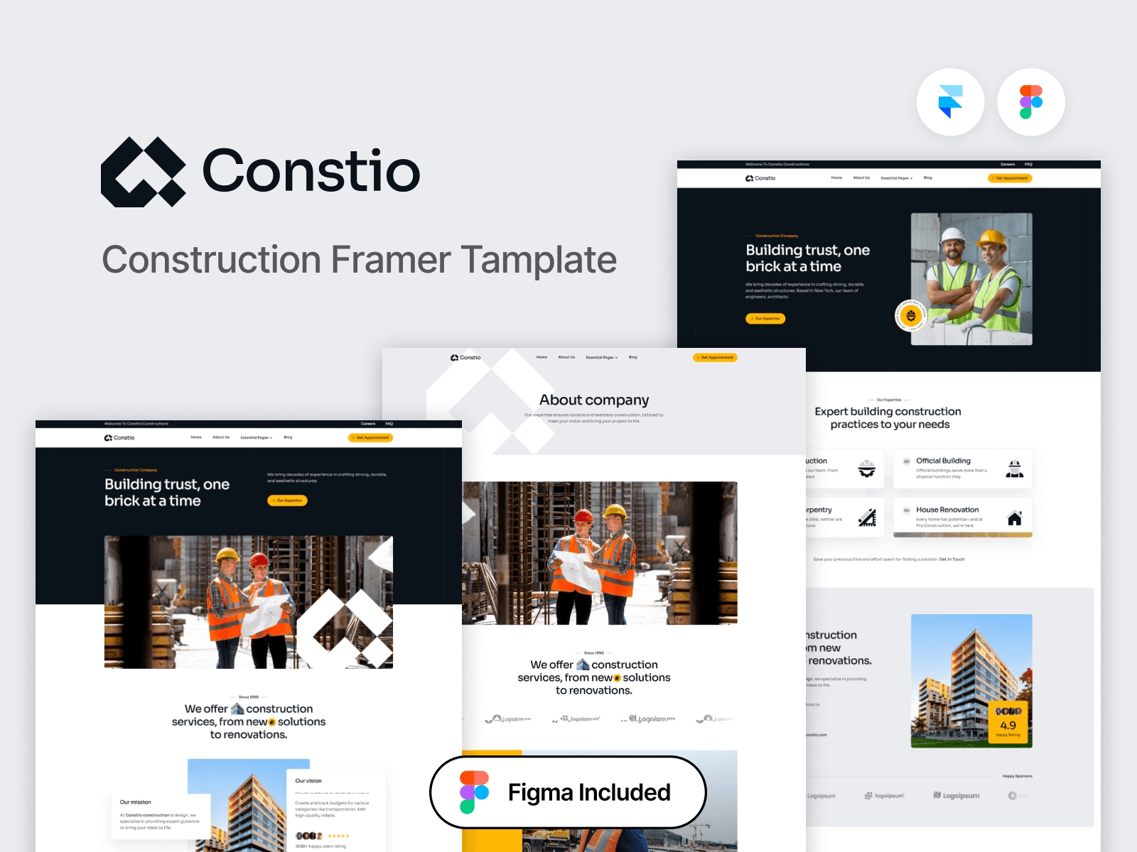 Top 11 Construction Website Templates - Constio