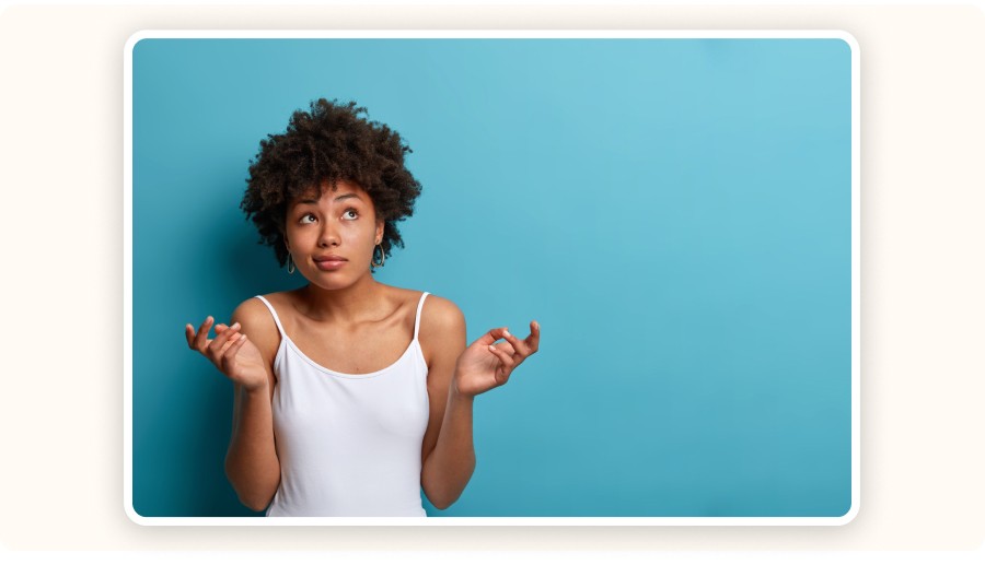 a questioning person