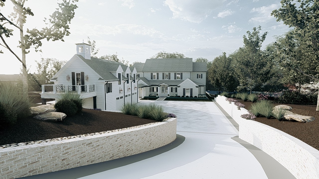 Hardscape Design Concept by Blount Designs Landscape Design Company in Dallas Tx.