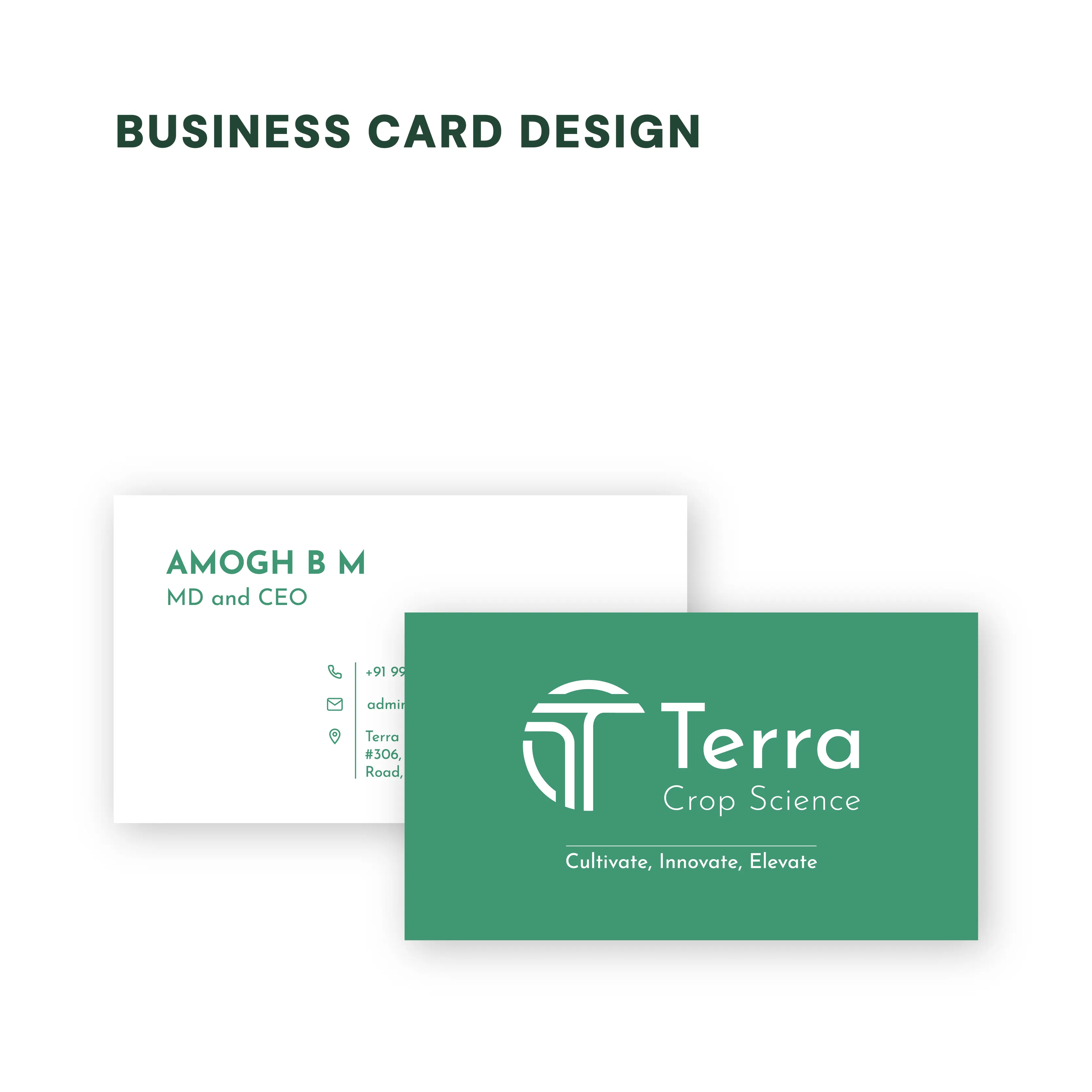 Business Card Design for Terra Crop Science