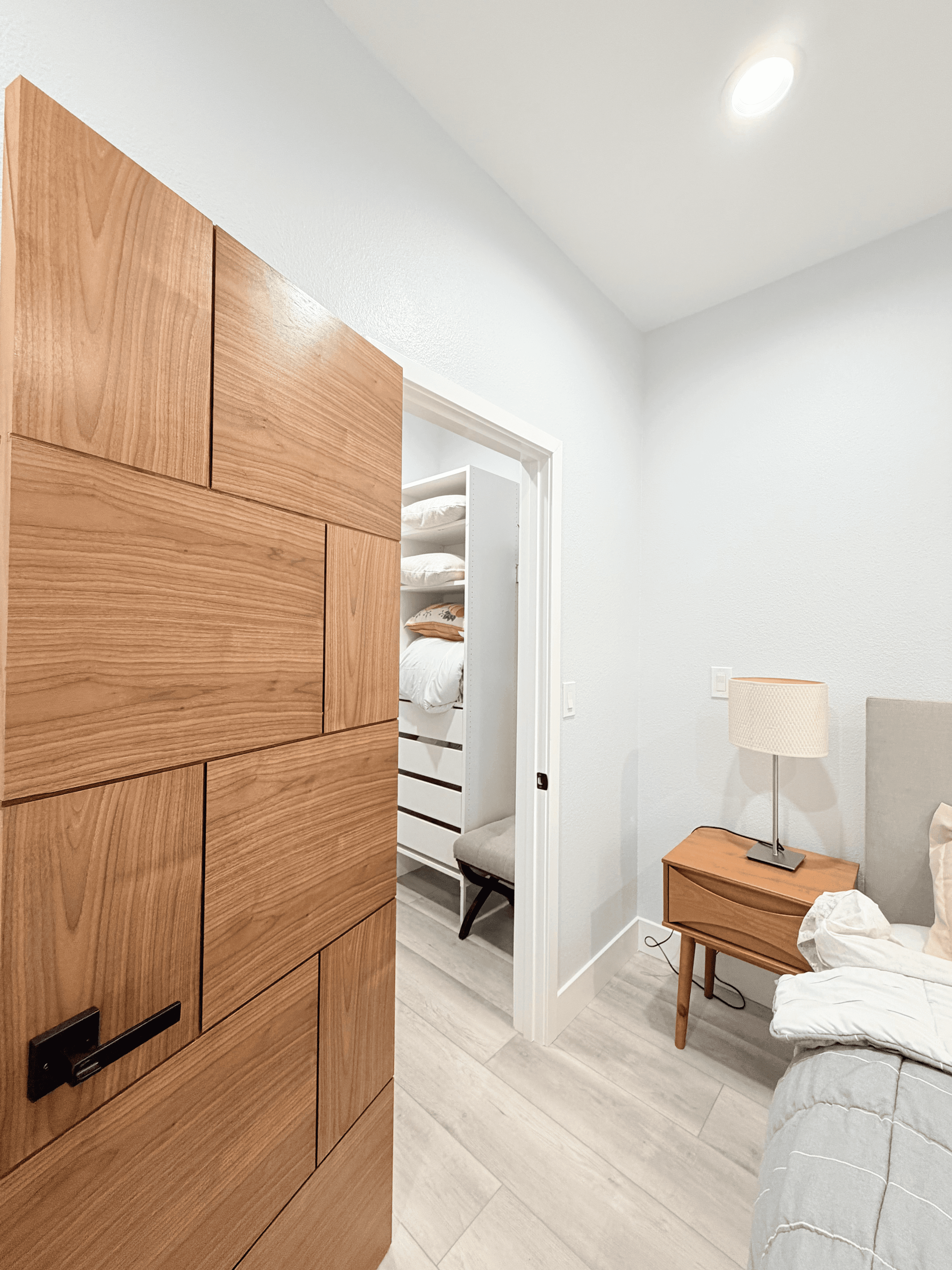 Primary bedroom interior of ADU in Garden Grove California