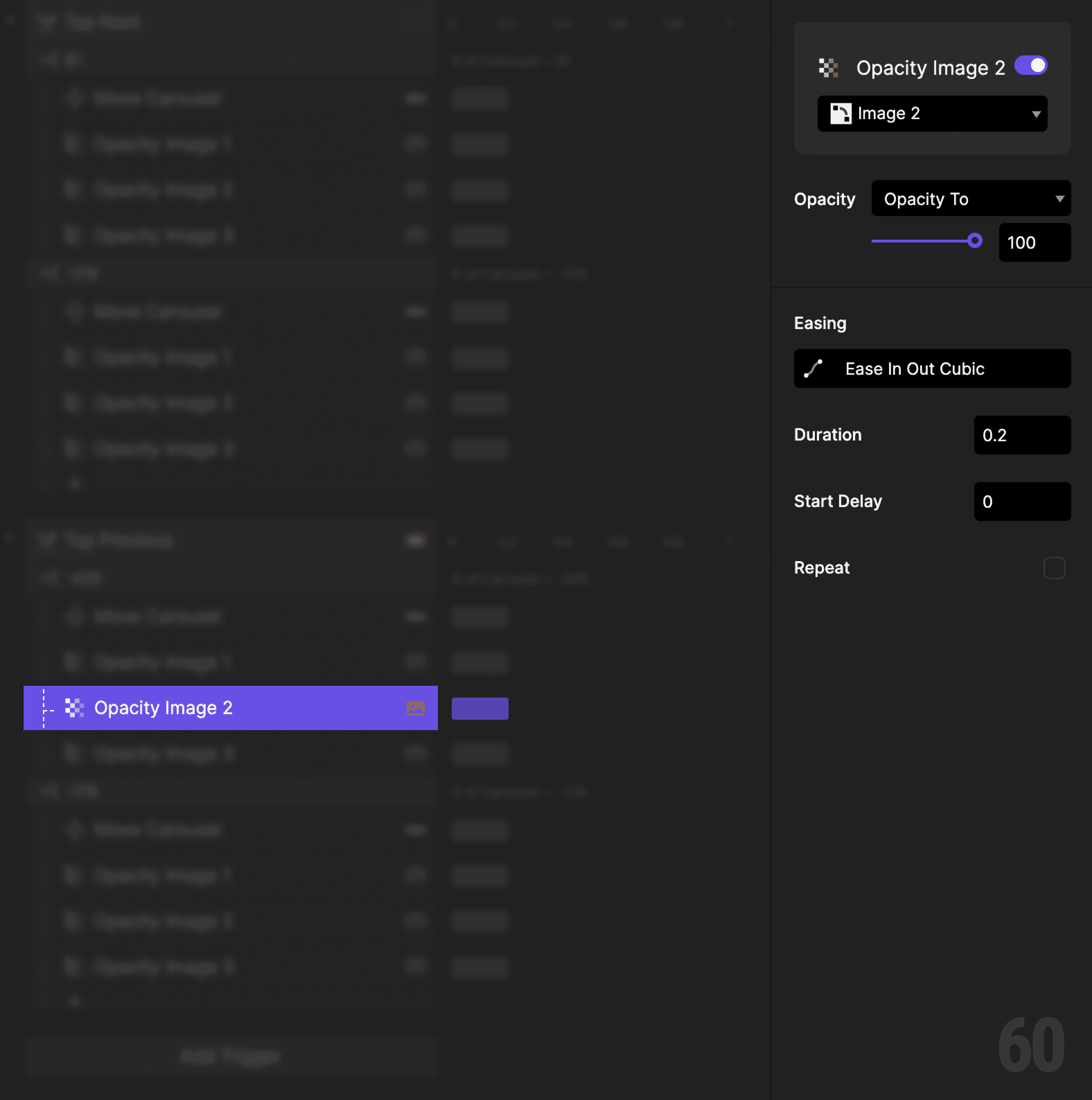 This is a screenshot of Step 16: Fade in Image 2.