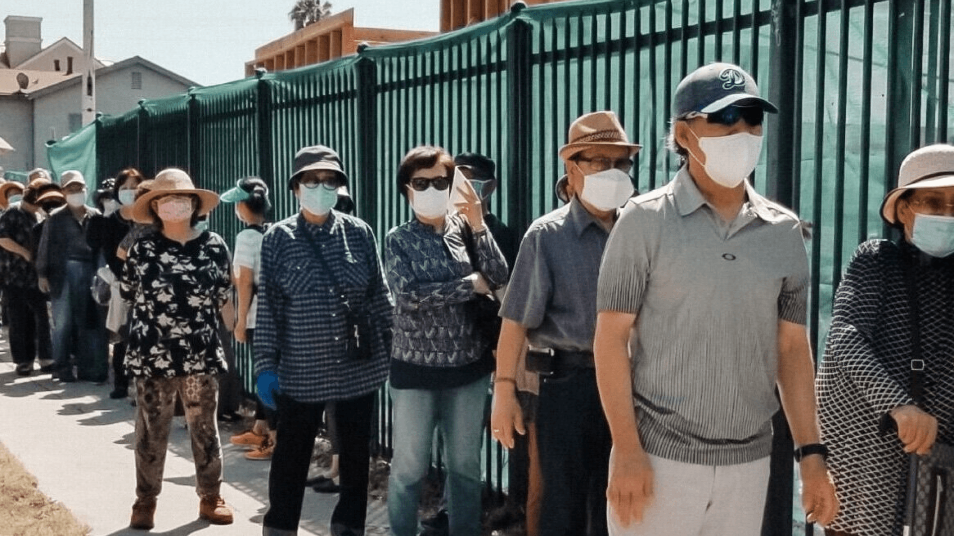 Seniors Waiting In Line