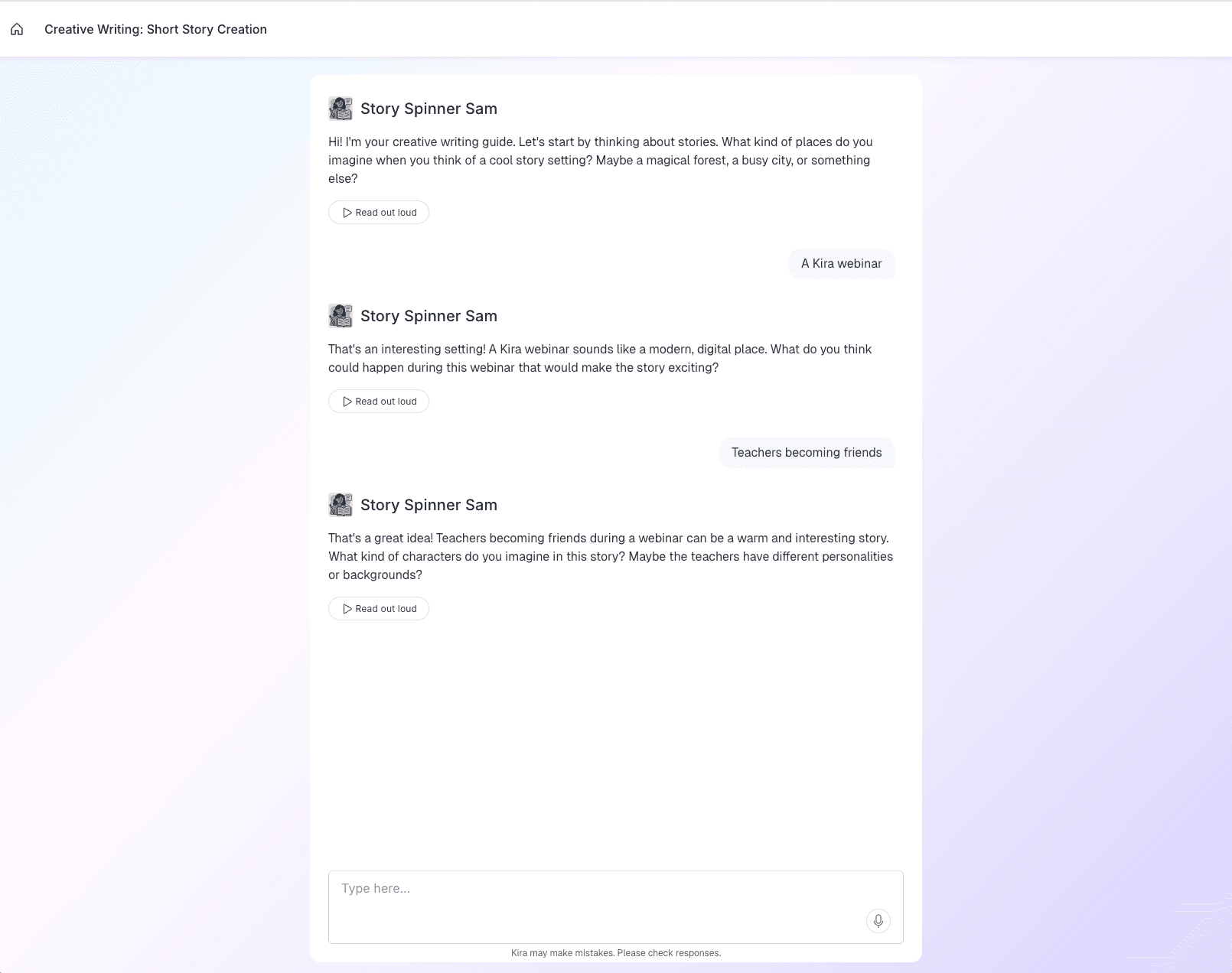 Creative Writing ChatPod