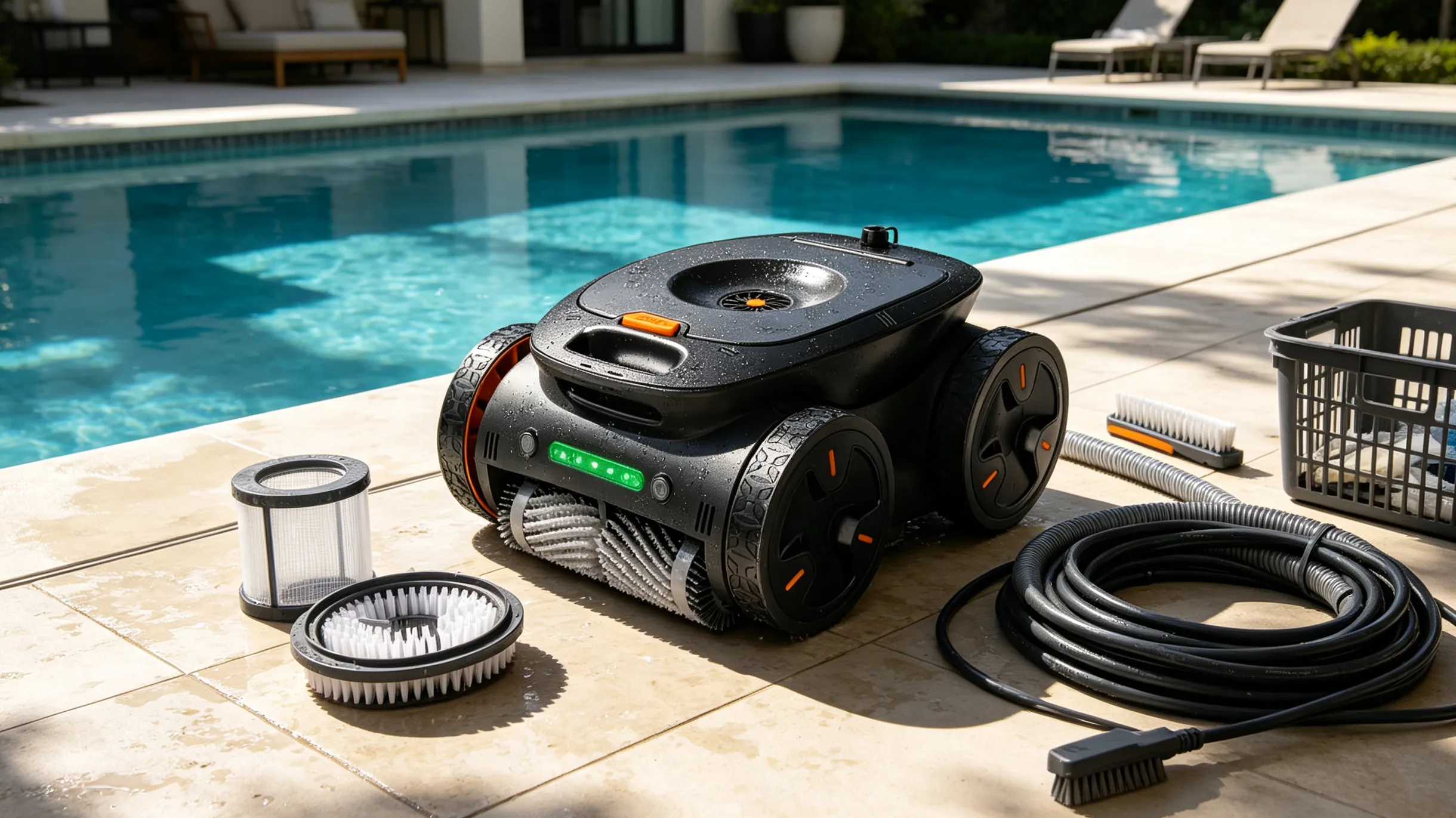 Maintaining a robotic pool cleaner to extend its lifespan