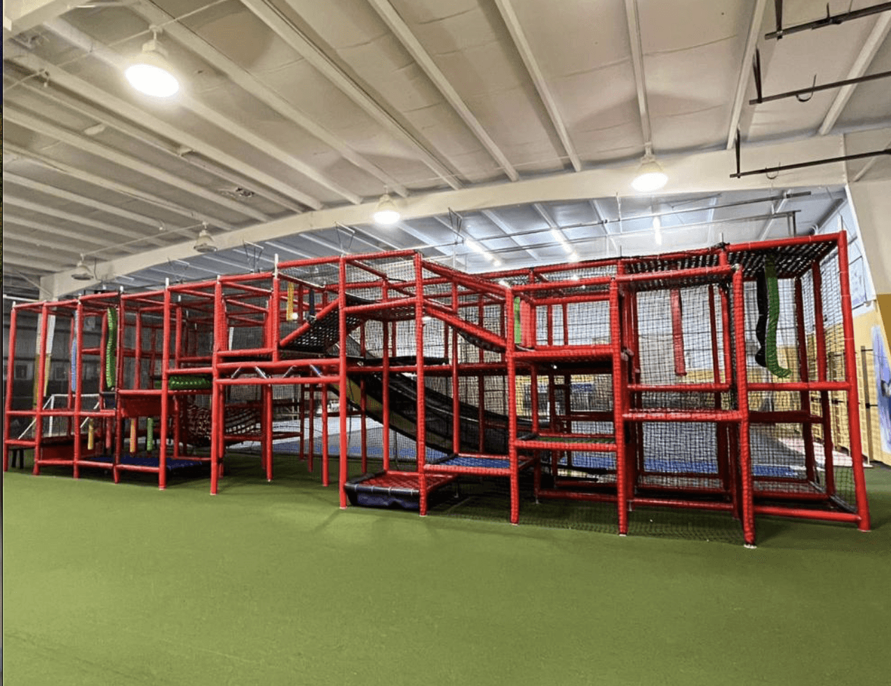 Giant indoor playground located at our SportPlus Charlotte gym