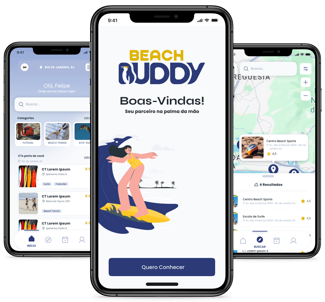 Imagens do aplicativo