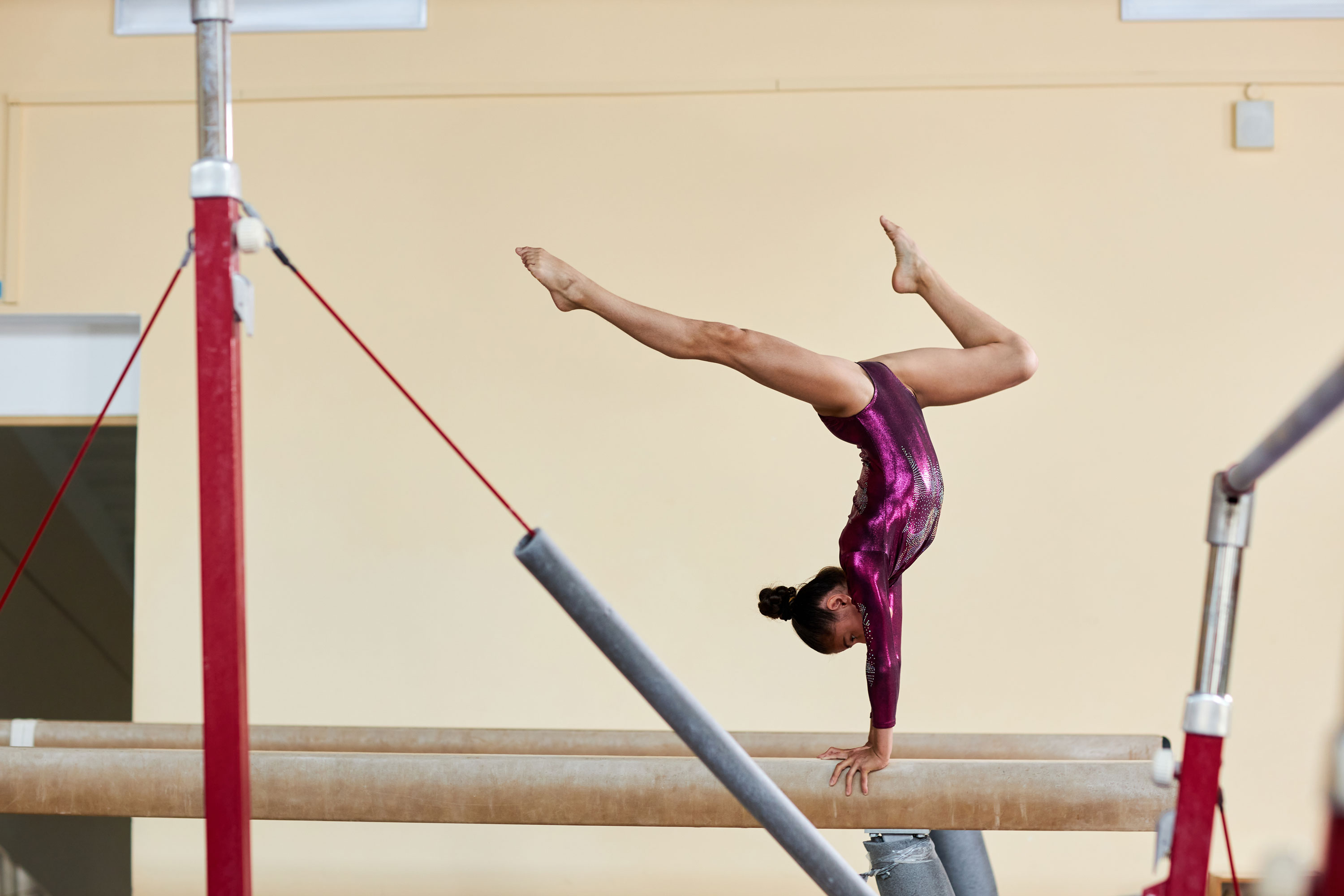 Gymnastics Hero Image -Stock