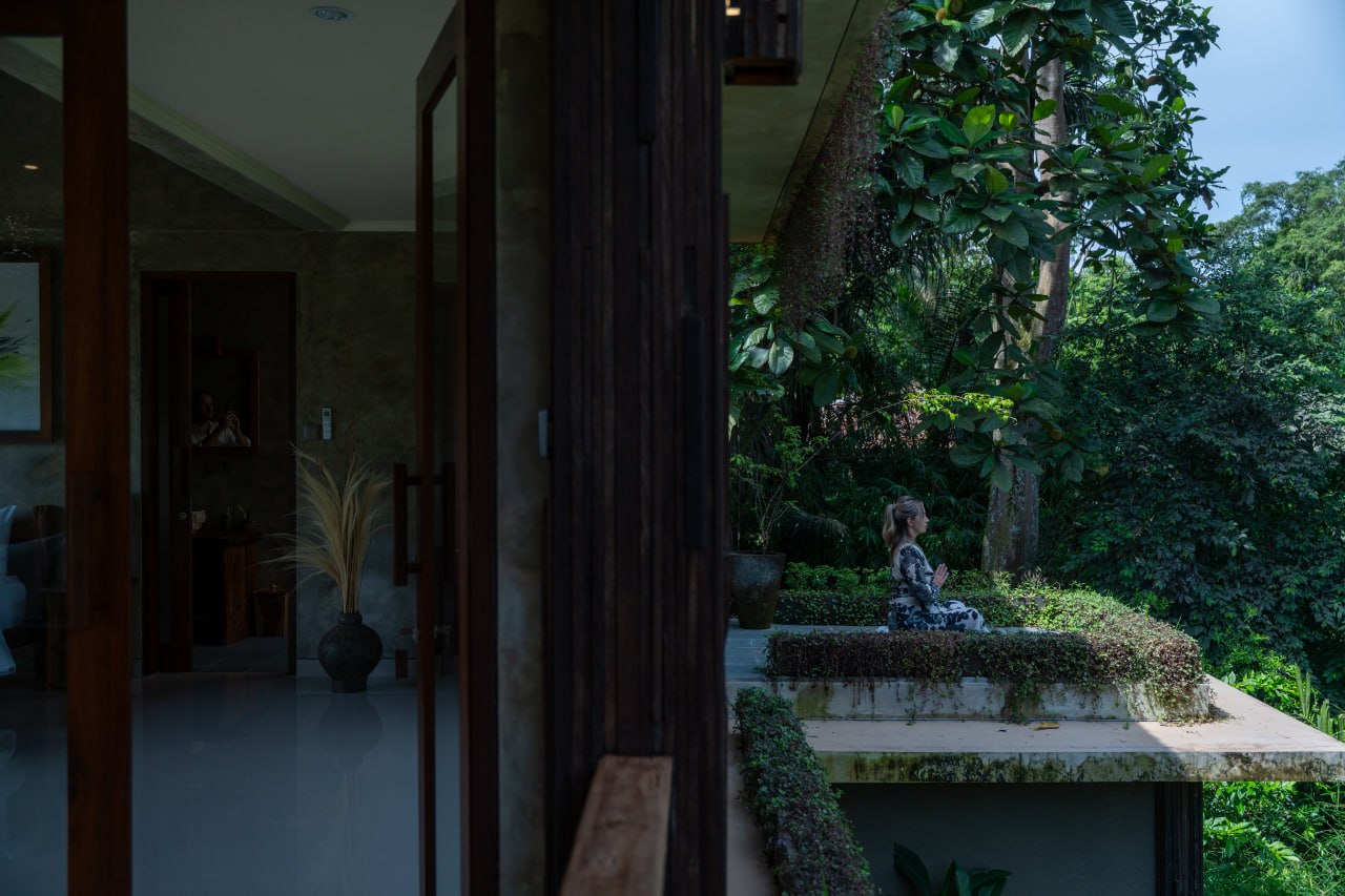 2-bedroom villa with guaranteed jungle and rice field views in North Ubud