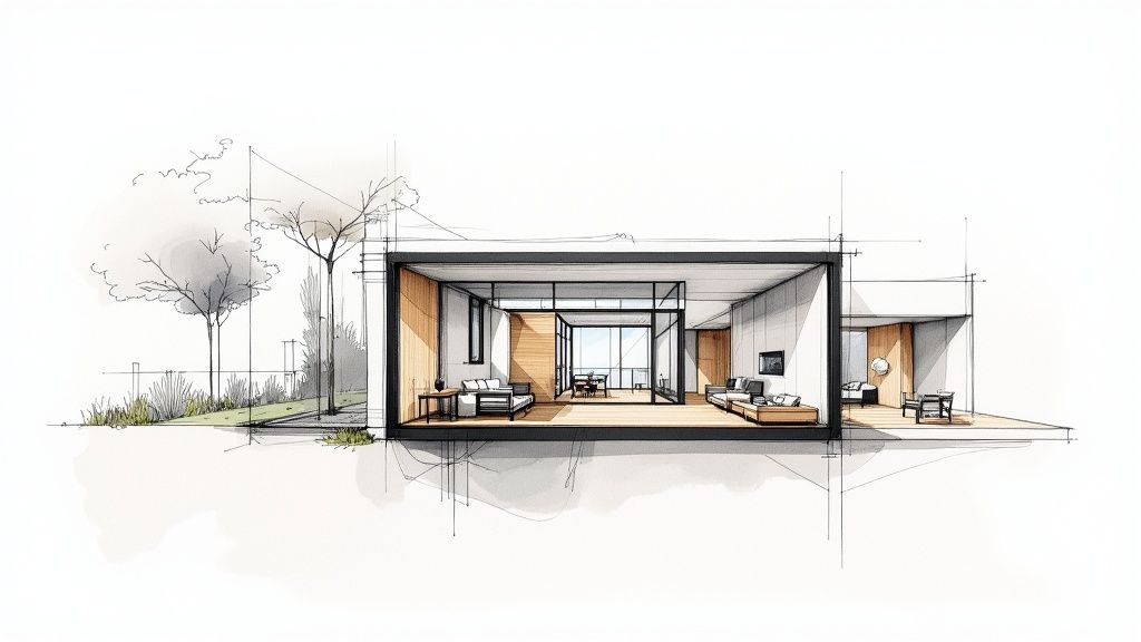 Industrial Modern with Mixed Materials