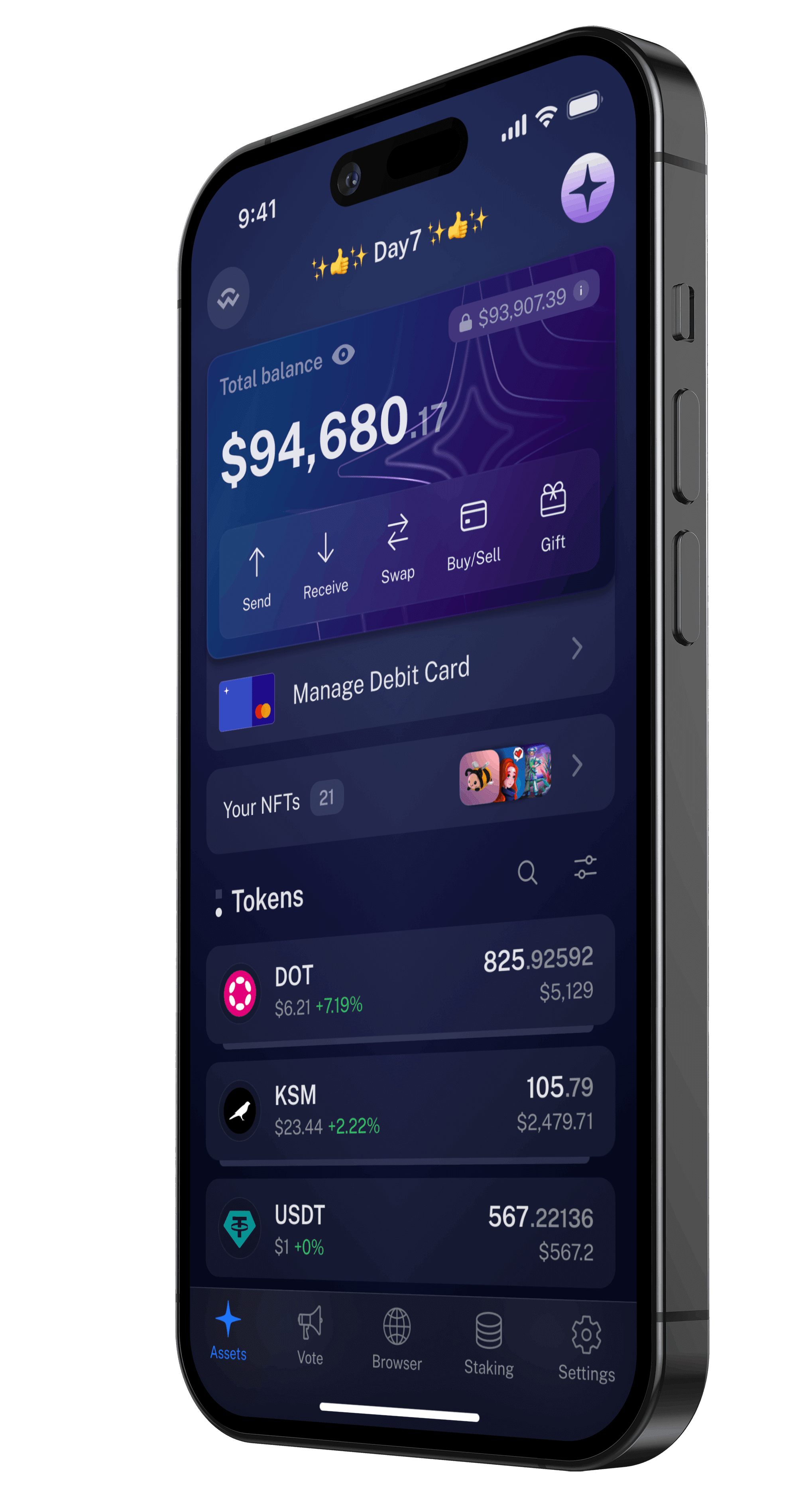 Nova Wallet Screens