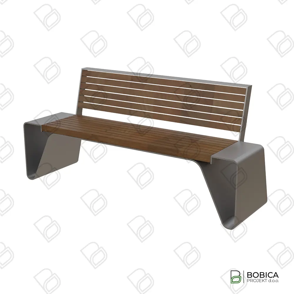Urbana klupa s naslonom – "Linea Comfort"