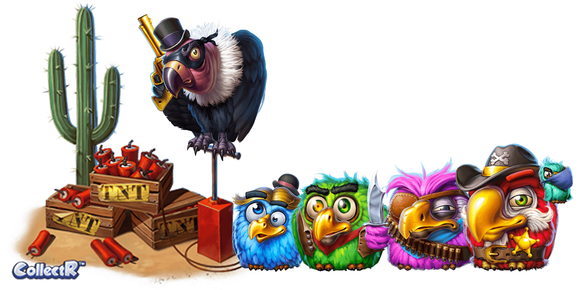 Pirots 3 — les quatre oiseaux CollectR et le bandit du Far West