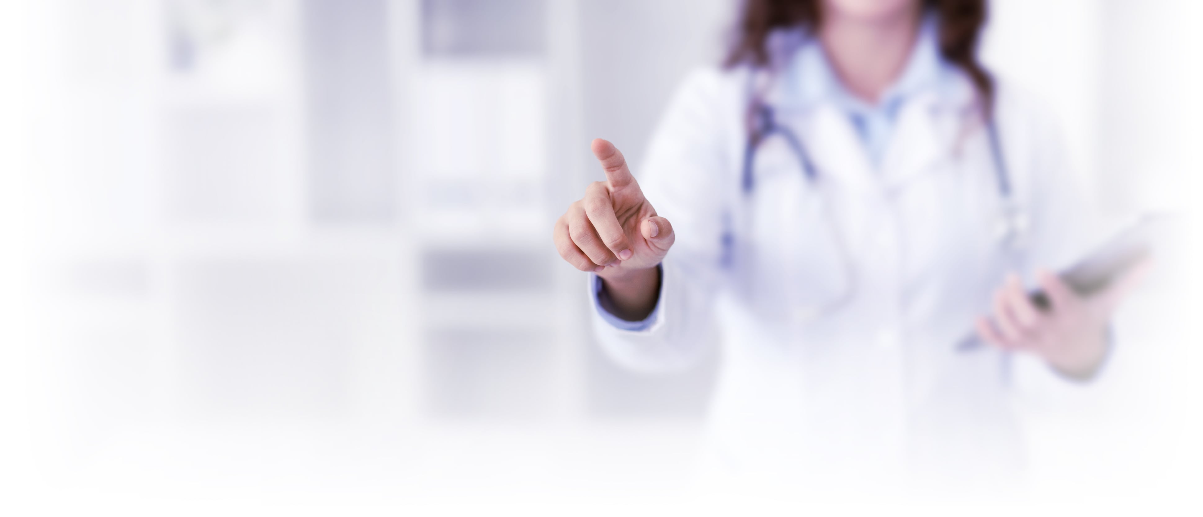 doctor in uniform interacting with aeon calendar interface