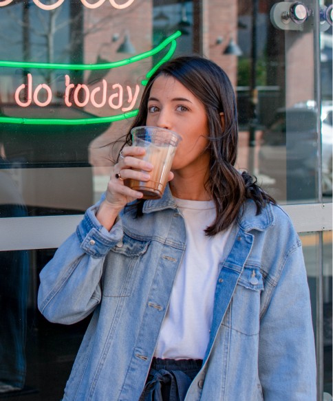 Three women laughing