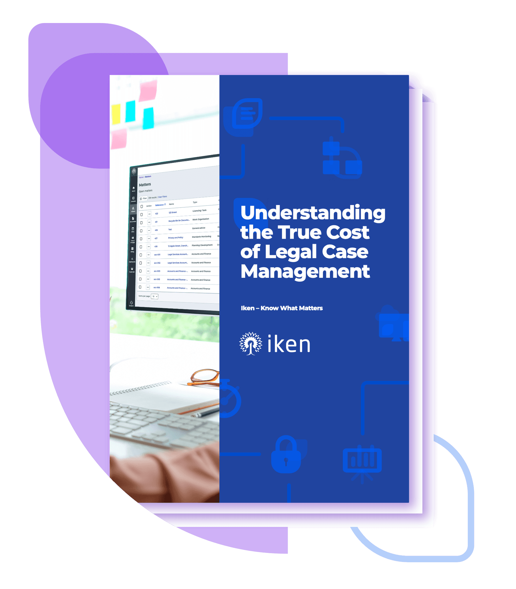 > Iken’s interface Screenshot for t cardiff city council case study about modernising legal management