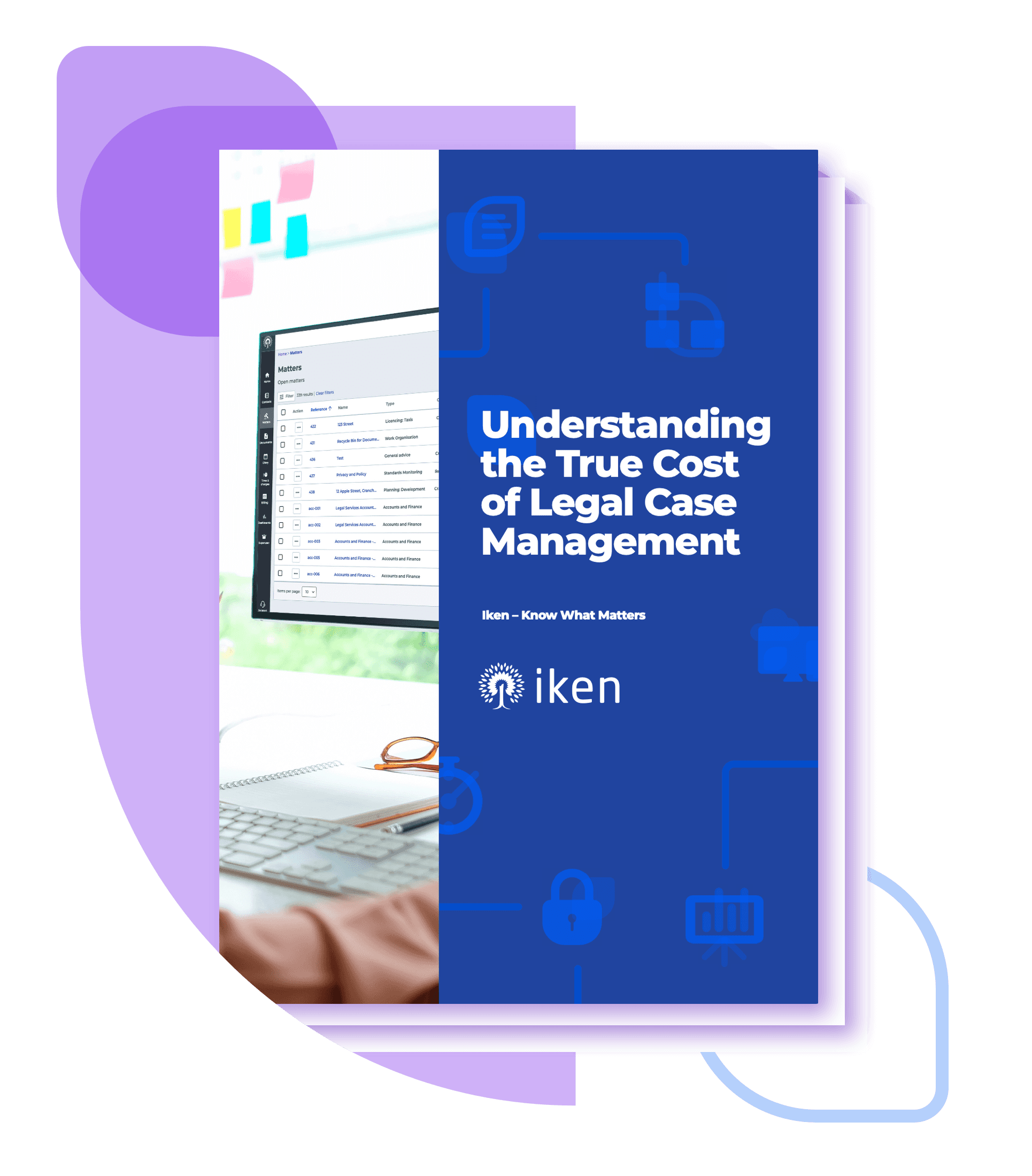 > Iken’s interface Screenshot for t cardiff city council case study about modernising legal management