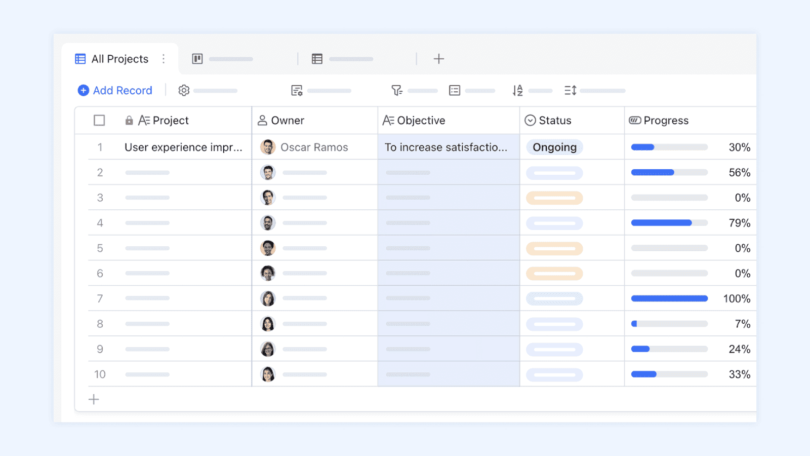 A task management system in Lark