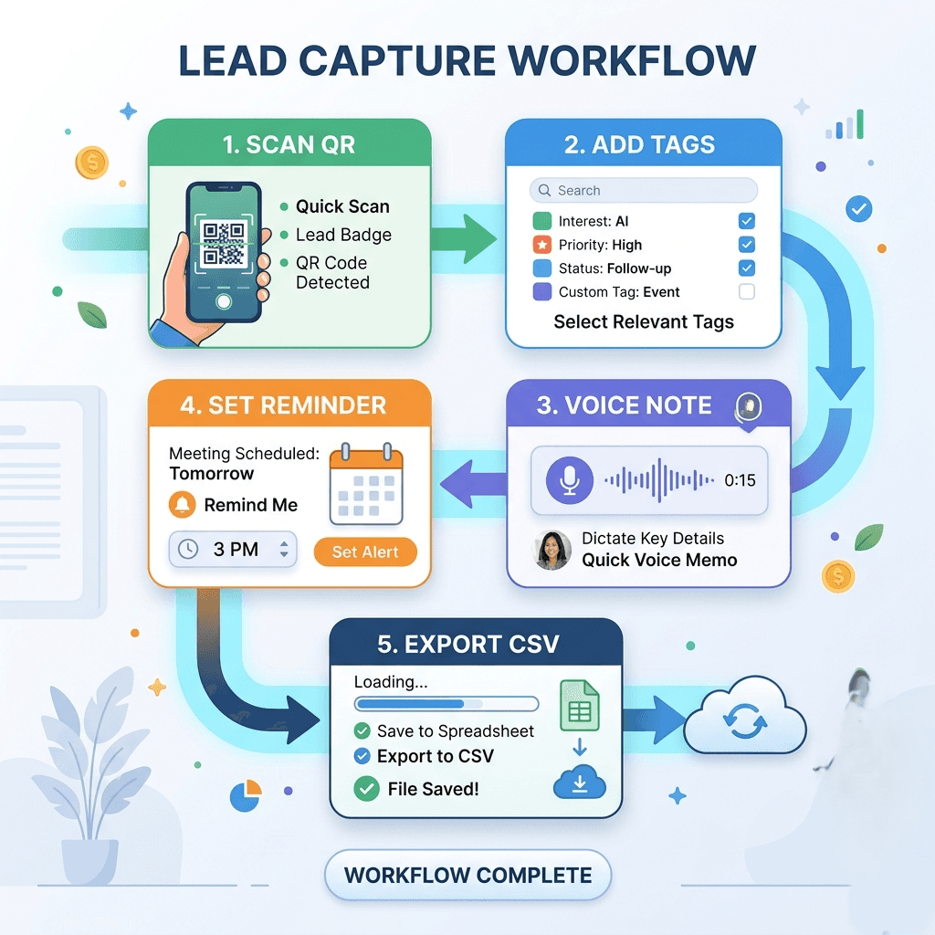 End-to-end lead capture workflow inside a single mobile app (Habsy App)