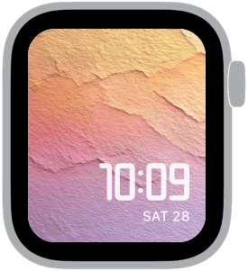 soft grain Apple Watch face preview 3 featuring abstract and gradient.