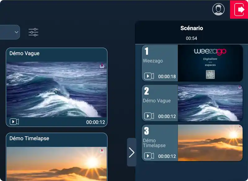 Planification | Weezago | Logiciel Affichage dynamique Digital Signage | CMS Saas