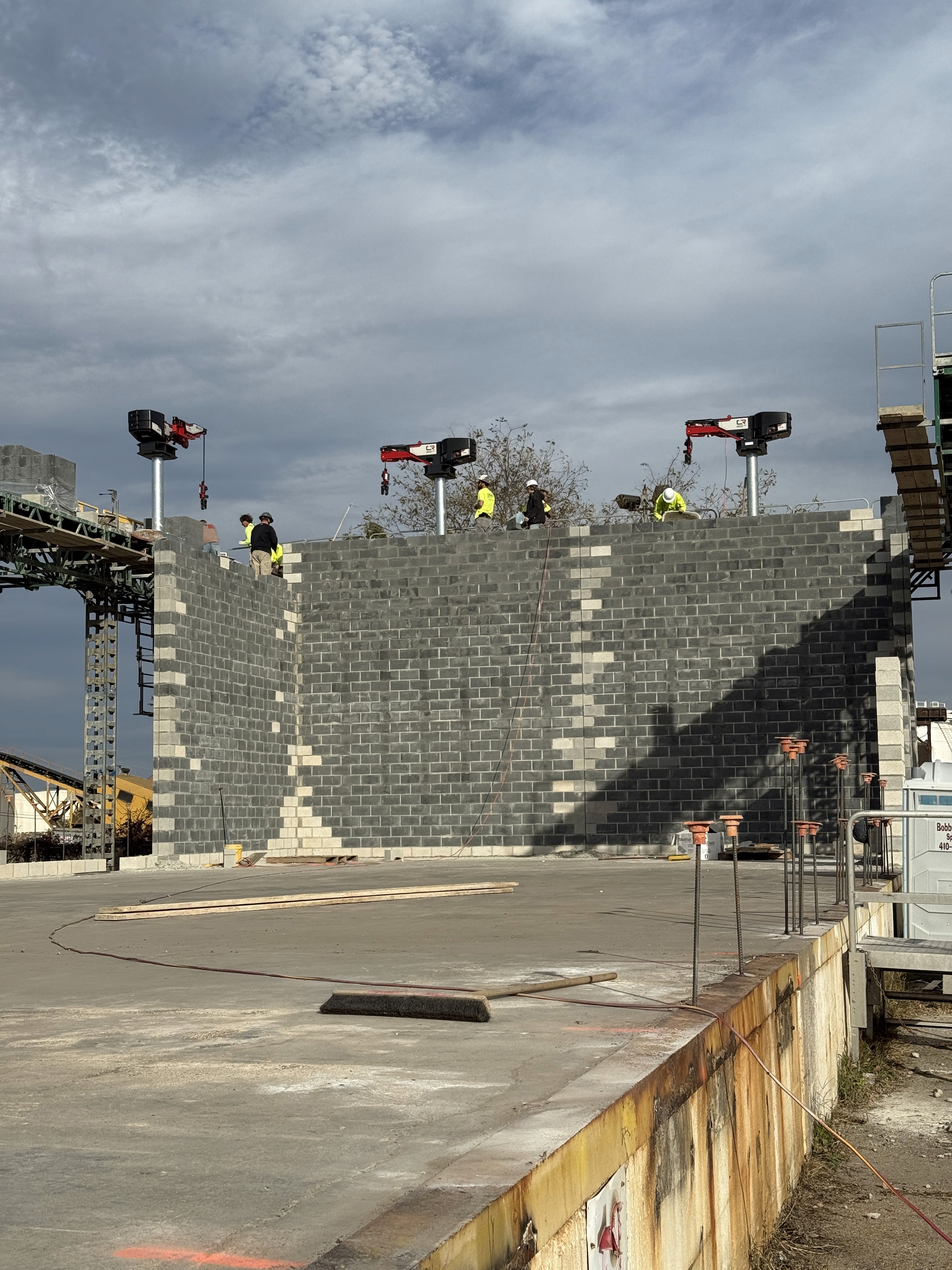 3 MZ100 on 12" CMU Hadry Baltimore Job