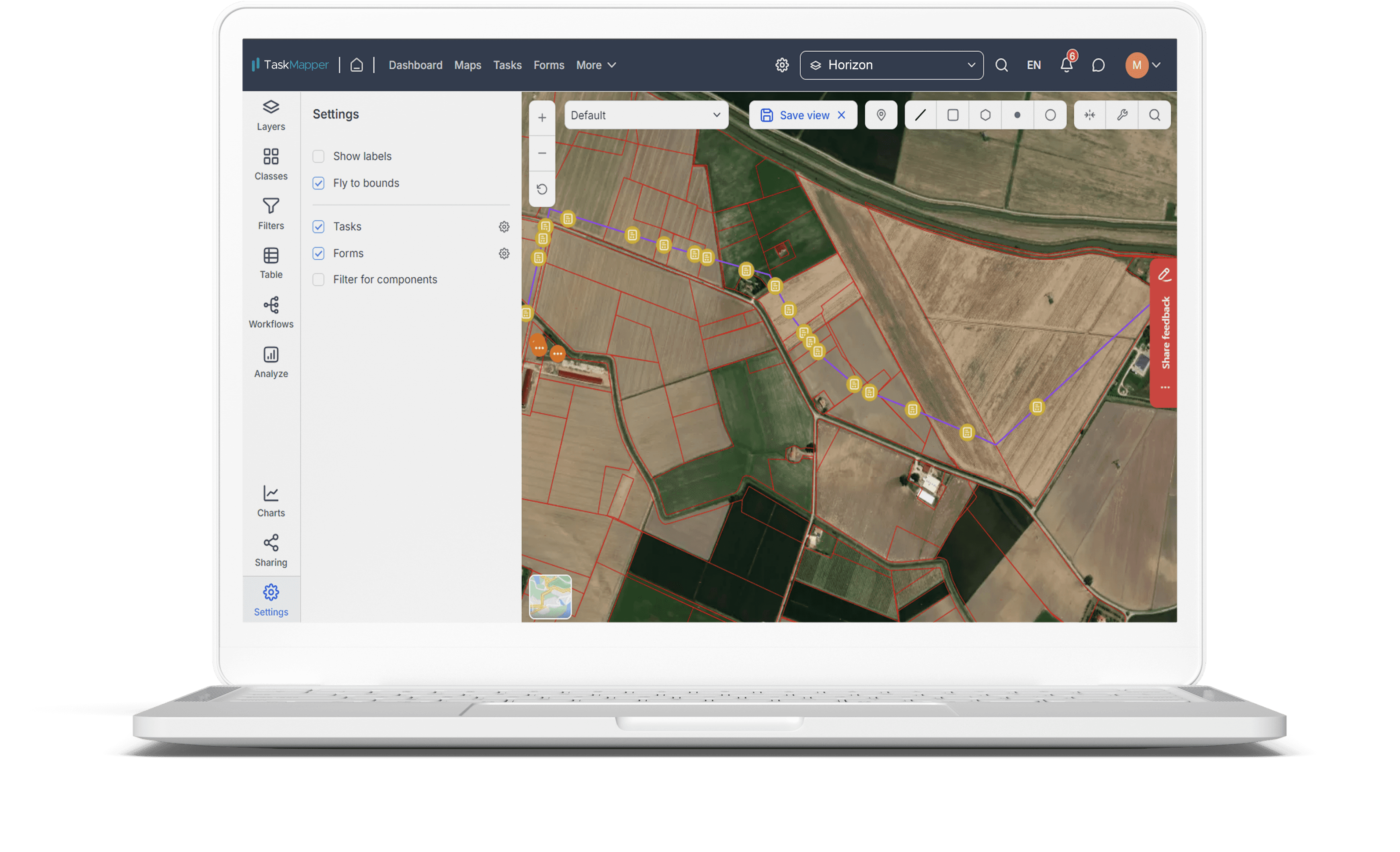 TaskMapper by SenseHawk for  solar PV asset visualization and remote monitoring