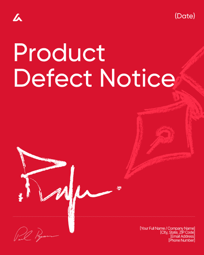 Product Defect Notice