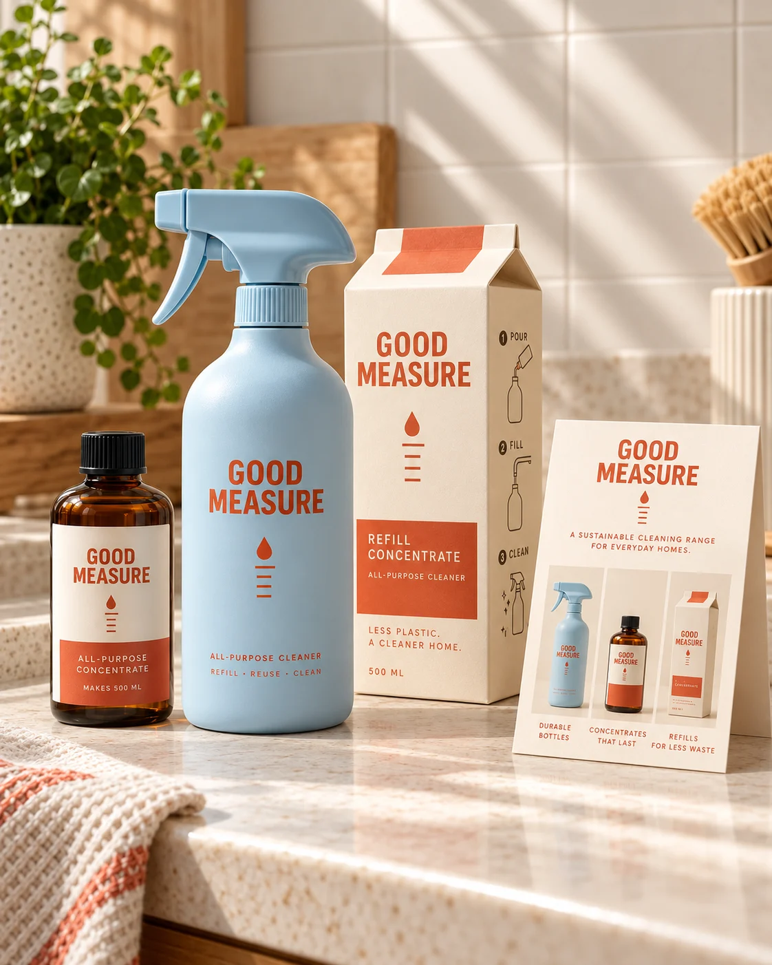 Good Measure — retail range card brand application