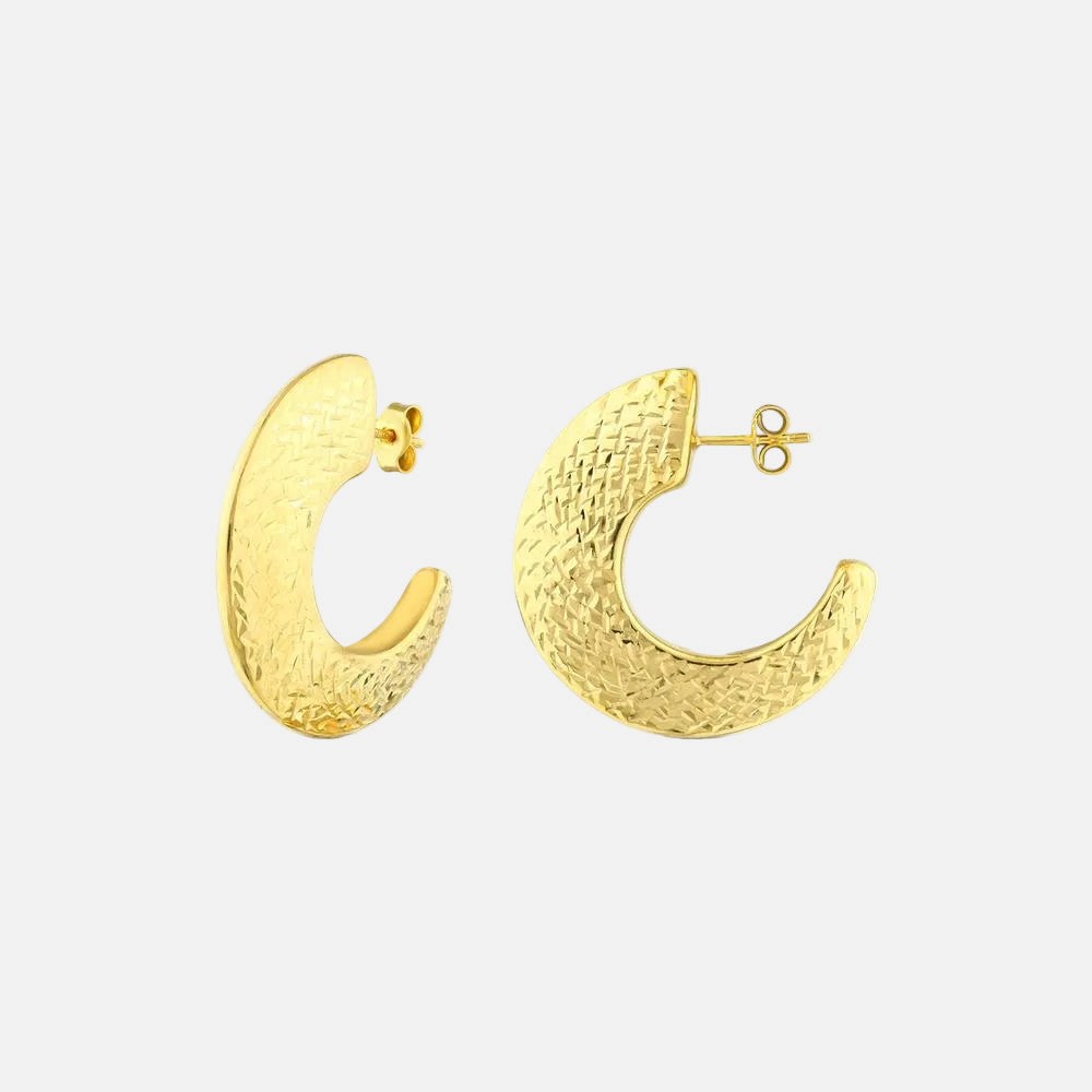 Assos Pırlanta 14 Ayar Altın Şık Modern ve Zarif Tasarım Küpe