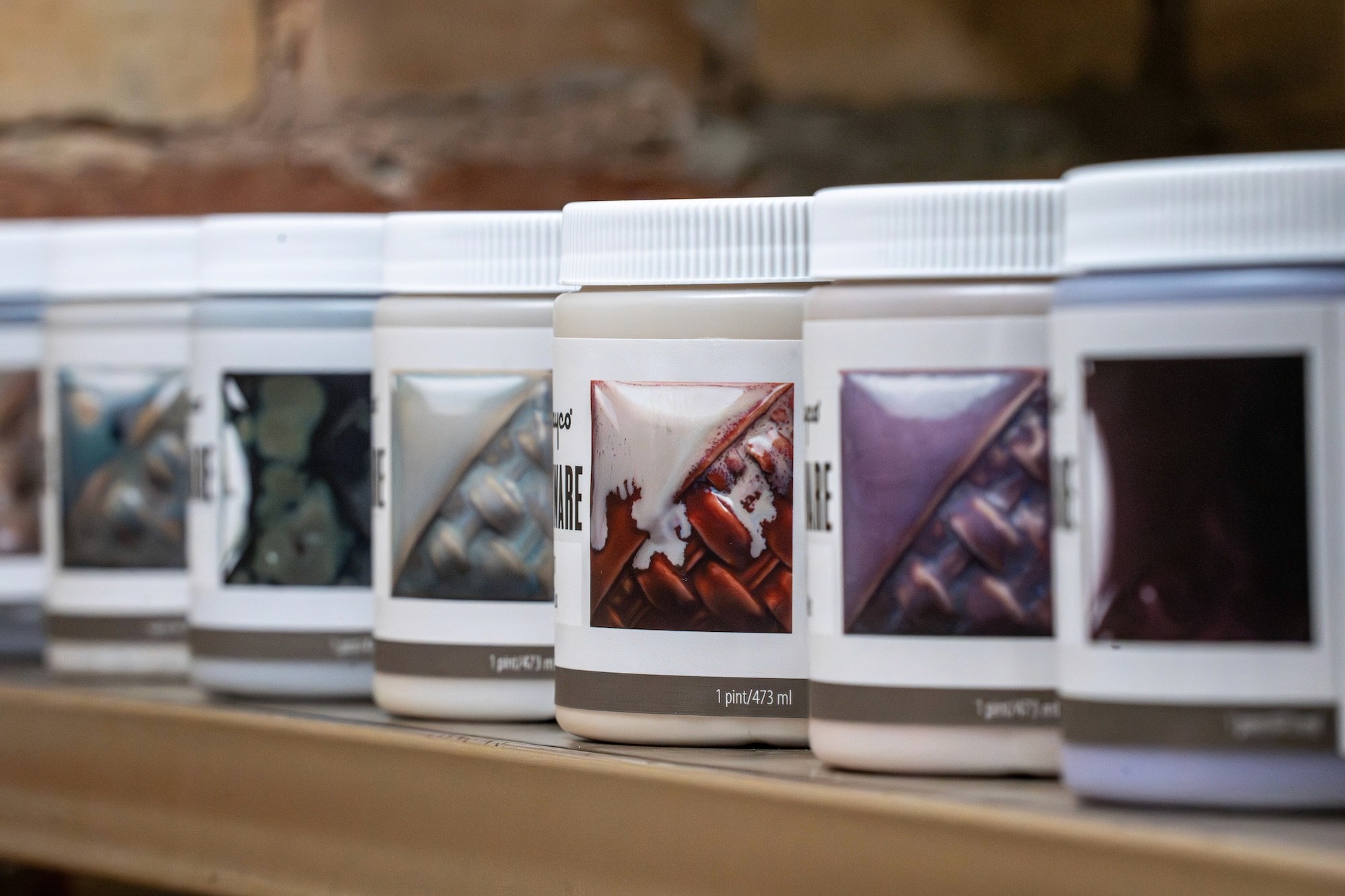 a wide selection of mayco stoneware glazes