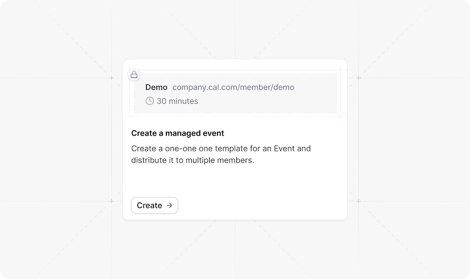 Creating a managed event in Cal.com