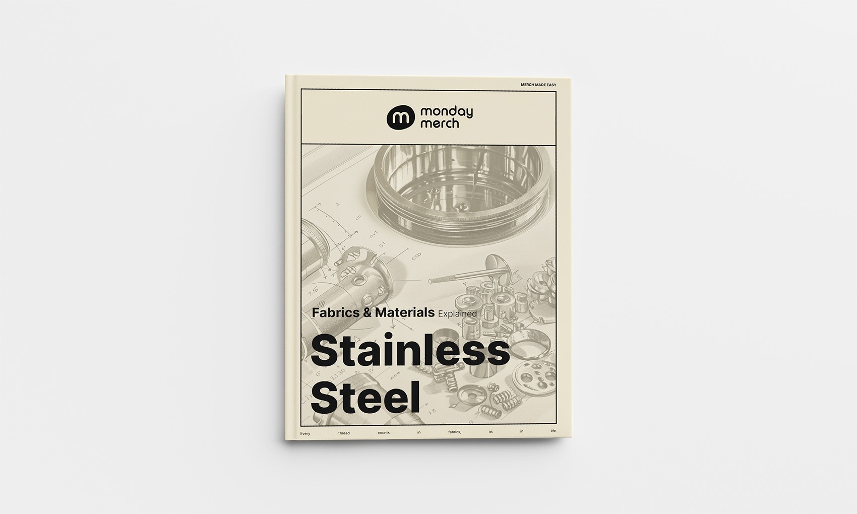 Monday Merch Fabrics and Materials Book Stainless Steel