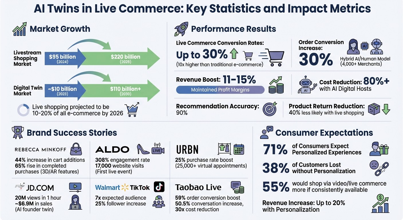 AI Twins in Live Commerce: Key Statistics and Impact Metrics