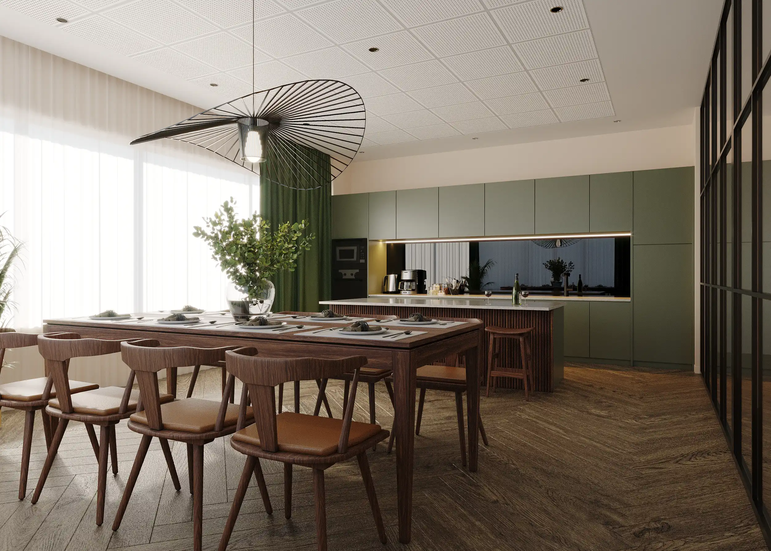 A person stands in a sandstone cave.