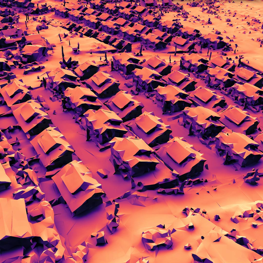 Capture d'écran de la shadowmap de Concepción avec l'analyse solaire 3D activée