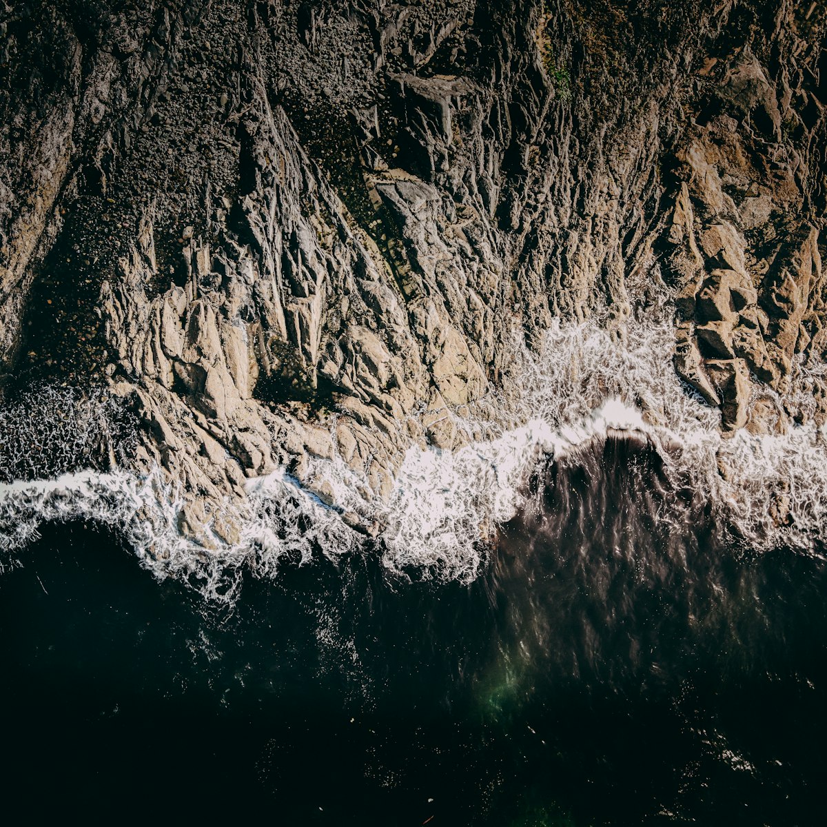 Tiny Waterfall + Pebble Beach Waves — water waves hitting the shore