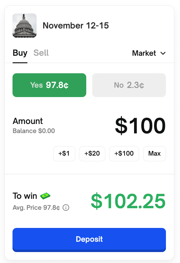 screen shot of shares