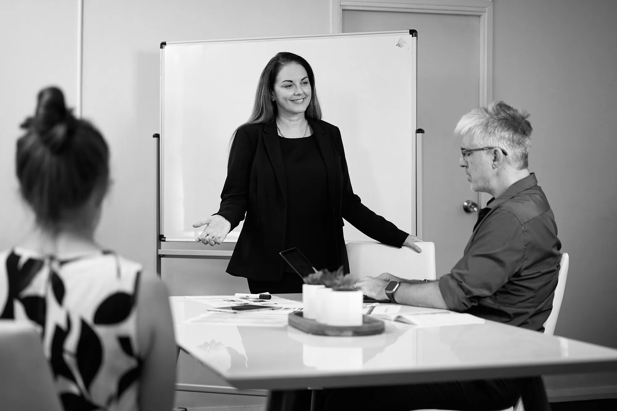 Professional business owner portrait used for personal branding on a local Cairns business website.